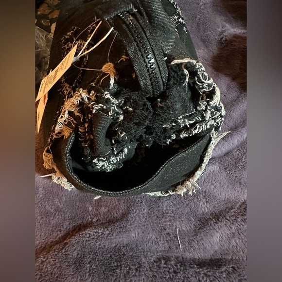 NWT WILDFOX Tote Bag Denim Black - Picture 8 of 11